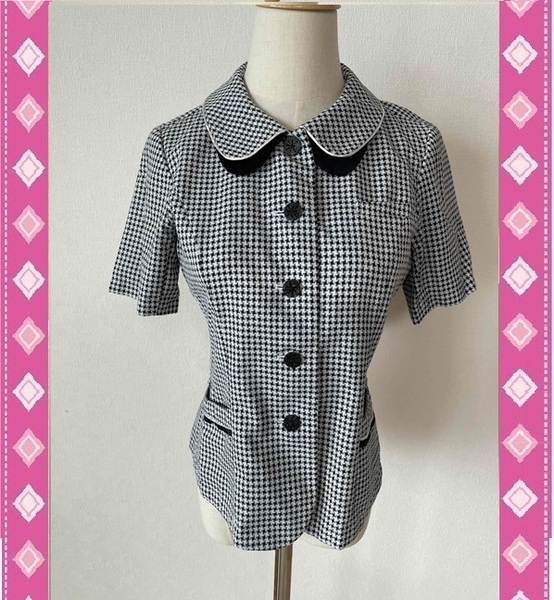 ※Bランク※【中古】PiedsBrid_21号_オーバーブラウス/HCL6331/半袖シャツ/かわいいOL会社制服/おしゃれ事務服