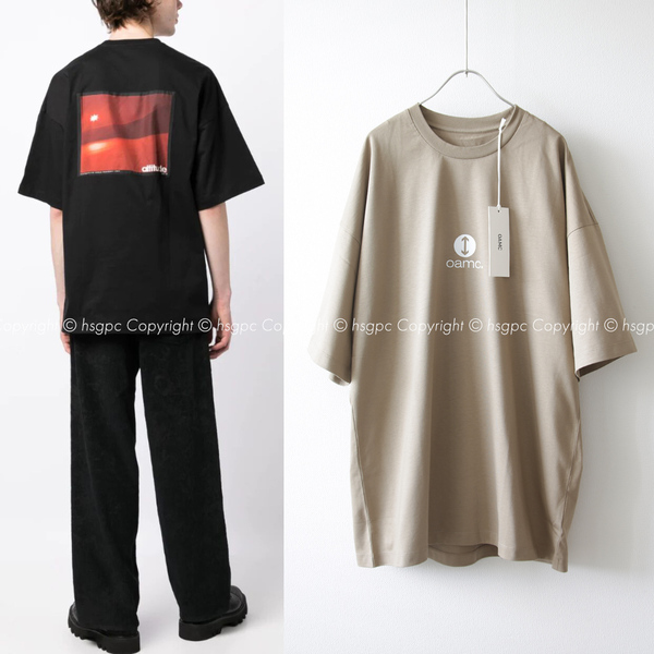 【定価5.8万】新品 OAMC シルクパッチ altitude オーバーサイズ Tシャツ カットソー Tee ロゴ プリント ワッペン オーエーエムシー