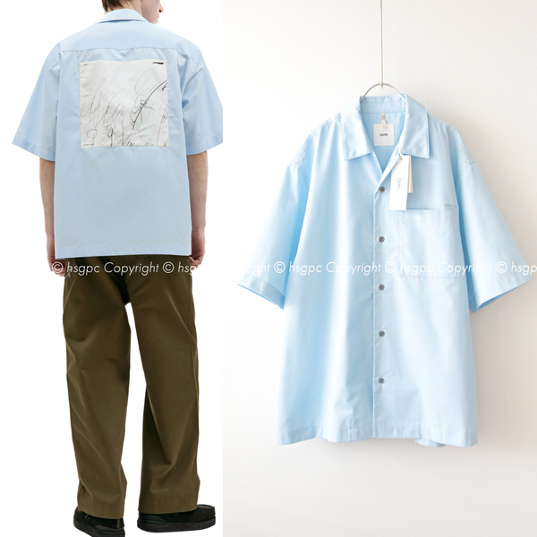 【定価6.6万】新品 OAMC KURT SHIRT シルク パッチ オープンカラー オーバーサイズ シャツ ブラウス オーエーエムシージルサンダーDesigner