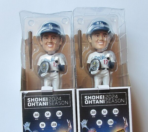2体 大谷翔平 ボブルヘッド バブルヘッド フィギュア MVP ロサンゼルス ドジャース LOS ANGELES DODGERS Ohtani 球場配布