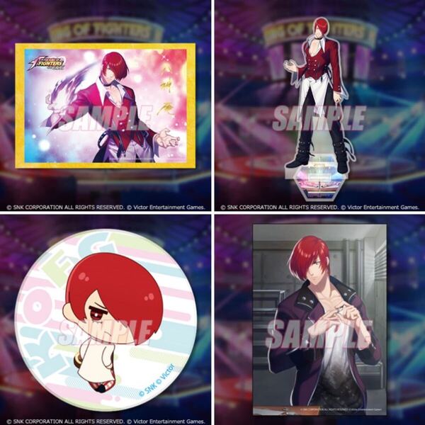 くじ引き堂 KOFG 八神庵 4種 BCD賞+特典 ポスター アクリルスタンド 缶バッジ (KOF SNK THE KING OF FIGHTERS for GIRLS オンラインくじ