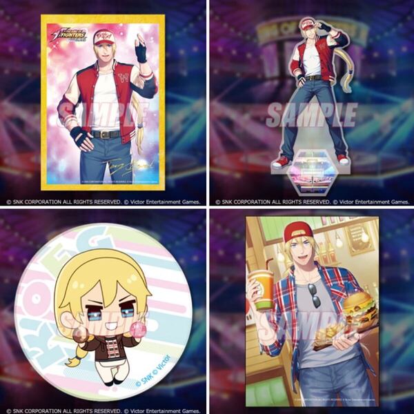 くじ引き堂 KOFG テリー 4種 BCD賞+特典 ポスター アクリルスタンド 缶バッジ (KOF SNK THE KING OF FIGHTERS for GIRLS オンラインくじ