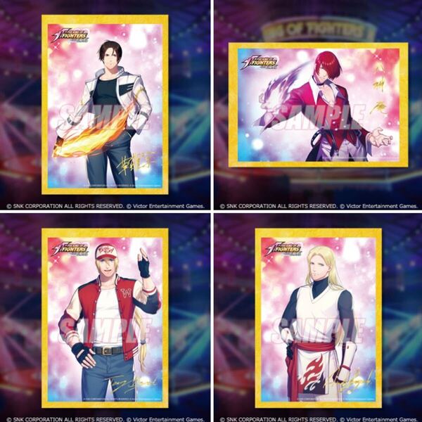 くじ引き堂 KOFG B賞 美麗ポスター 全4種セット 京 庵 テリー アンディ (KOF SNK THE KING OF FIGHTERS for GIRLS オンラインくじ)