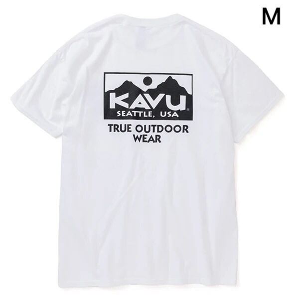 KAVU カブー メンズ トゥルーロゴ Tシャツ M ホワイト 新品未使用 半袖Tシャツ