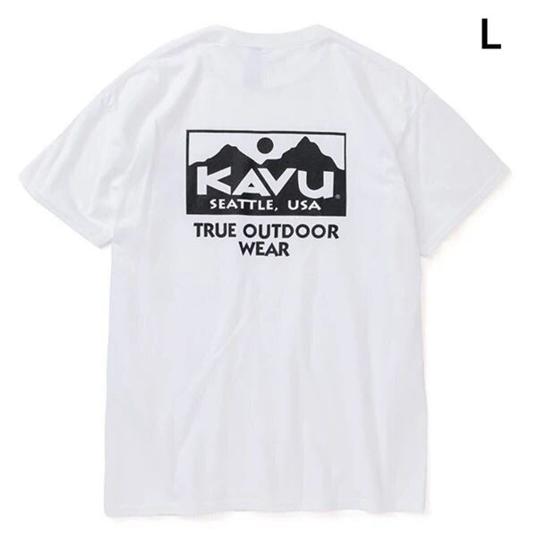 KAVU カブー メンズ トゥルーロゴ Tシャツ L ホワイト 新品未使用 半袖Tシャツ