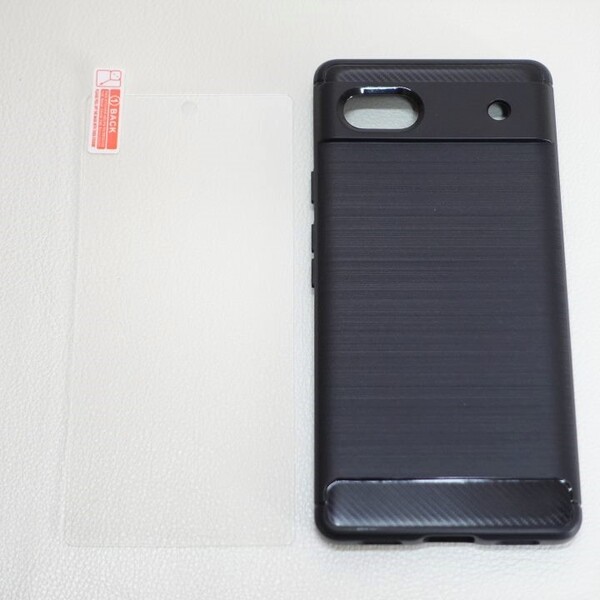 【2点セット】Pixel6a 薄型ケース+強化ガラスフィルム 画面保護 スマホケース 耐衝撃 ピクセル6a