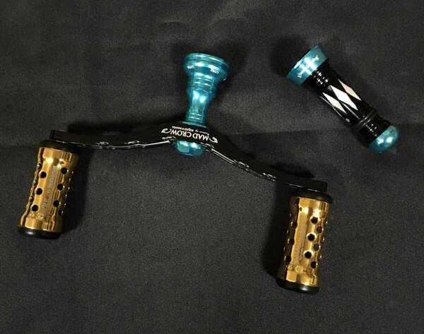 ★新品未使用★ Squidmania スクイッドマニア MAD CROW 98 BLACK x ターコイズブルー 特注マージア IP24K+バランサー SHIMANO用 スクマニ