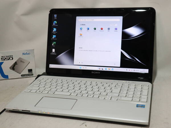 Core i7 ★ SVEシリーズ 上位 ★ VAIO ホワイト★ win 11 ≪ 爆速仕様 ≫メモリ16G/新品SSD1TB /WiFi/WebCam/DVD/office 2021