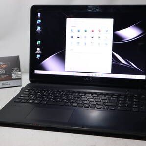 FULL HD ★ Core i3 VAIO Fit ブラック★windows 11 ≪ 爆速 仕様 ≫ 新品SSD512GB搭載 /メモリ16G /WebCam/Bluetooth/WiFi/DVD/office2019