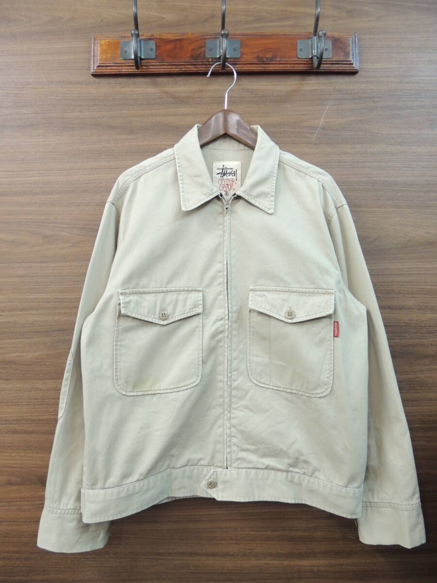 90s stussy ワークジャケット ブルゾン サイズM USA製 Yahoo!オークション -「usa製stussy」(ジャンパー、ブルゾン