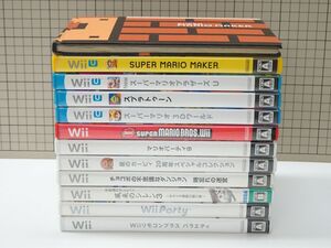 #k53【梱80】Wii / Wii U マリオ スプラトゥーン 星のカービィ チョコボの不思議なダンジョン 風来のシレン ソフト 他 10点 まとめ
