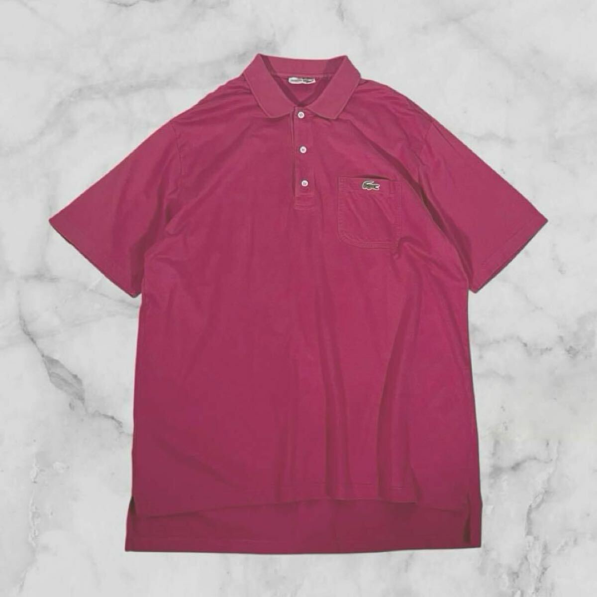 【フランス製・美品】80s Lacosteポロシャツ ラコステ フレラコ LACOSTE】ラコステ 80年代前期 フレラコ ポロシャツ ボーダー