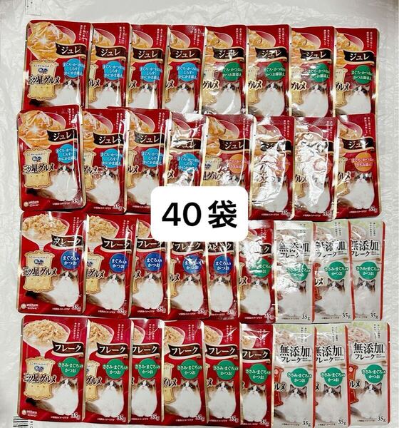送料無料匿名配送 銀のスプーン 三ツ星グルメ ウェットフード キャットフード パウチ 猫のおやつ フレーク&ジュレ 成猫用