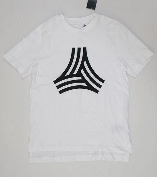 新品 定価2739円 150㎝ adidas アディダス キッズ Tシャツ 半袖Tシャツ ジュニア BIG TANGO Tシャツ GUO88 白 ホワイト