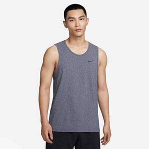 新品 Lサイズ NIKE ナイキ メンズ Dri-FIT タンクトップ ハイバース タンクトップ グレー 速乾 ジム トレーニング ヨガ グレー
