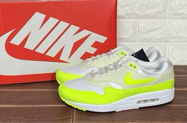 新品 定価18700円 27.5㎝(ウィメンズ) ナイキ NIKE W AIR MAX 1 ウィメンズ エアマックス 1 ホワイト ボルト 白 黄色