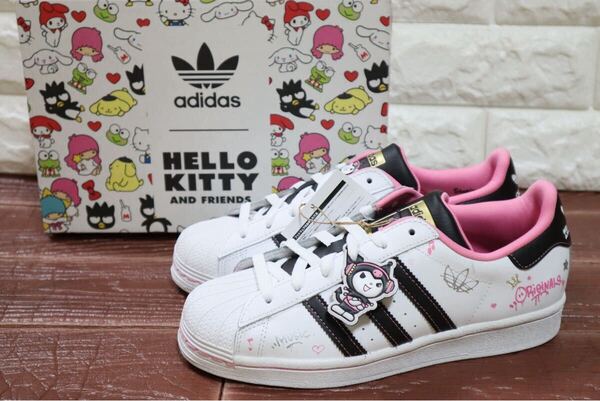 新品 24㎝ アディダス オリジナルス × ハローキティ&フレンズ SST J キッズ / ADIDAS ORIGINALS × HELLO KITTY AND FRIENDS SST J