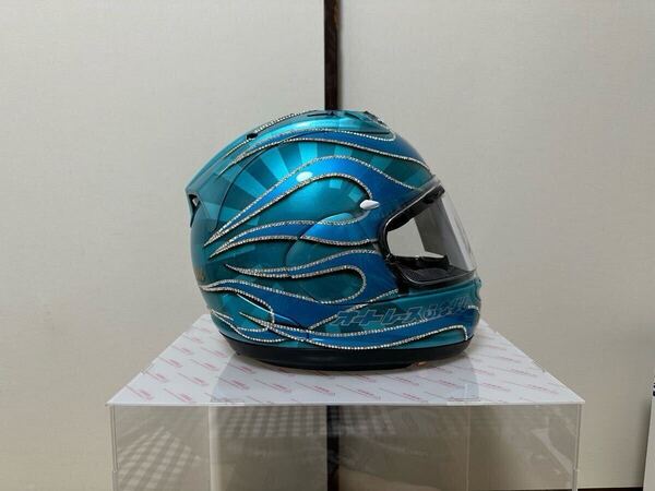 未使用品 オートレーサー 鈴木圭一郎選手サイン入りヘルメット Arai アライ オートレース