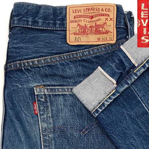 ダブルネーム◆Levi's 66501◆W30トルコ製ビンテージ復刻ジーンズBIGEリーバイス赤耳ビッグEメンズデニム501XXレプリカLVC 1074