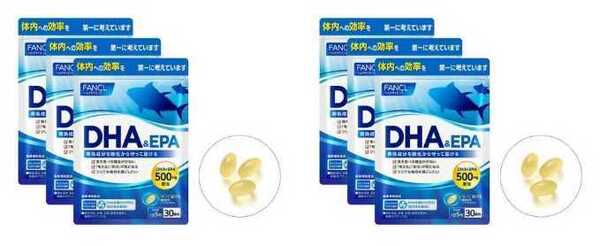 6袋★★★FANCL ファンケル DHA&EPA 約30日分x6袋(150粒x6)★送料無料★賞味期限2027/02