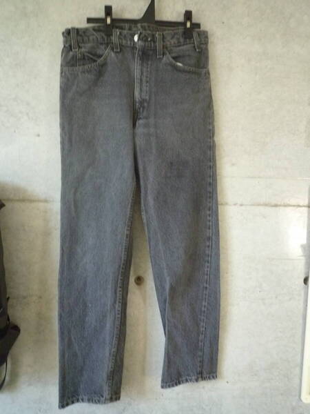【稀少タグ!ゴールデンサイズ!】USA製 80s リーバイス Levi's 40505-0259 先染めブラックデニムパンツ ヴィンテージ vintage 70s 90s