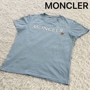 【入手困難】 MONCLER MAGLIA MANICHE CORTE SS T-SHIRT モンクレール ロゴ刺繍 ワッペン マグリア 半袖 Tシャツ ロゴプリント 本物 正規品