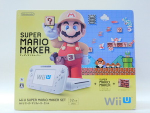 ★小0096 Wii U スーパーマリオメーカーセット 32GB 本体 任天堂 WUP-101 WUP-010 ゲーム機 箱付 32506032