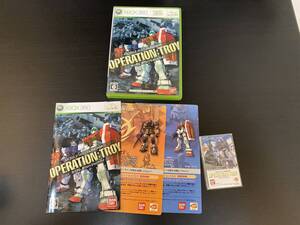 送料無料 特典カード付 Xbox360★ガンダム オペレーショントロイ★used☆Gundam Operation Troy☆import Japan