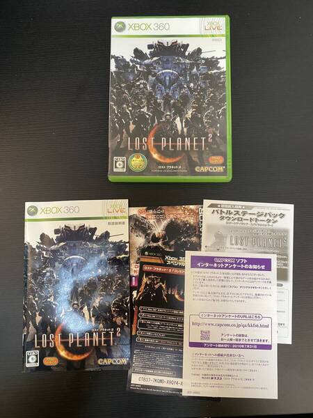 送料無料 初回特典付 Xbox360★ロストプラネット2★used☆Lost Planet 2☆import Japan