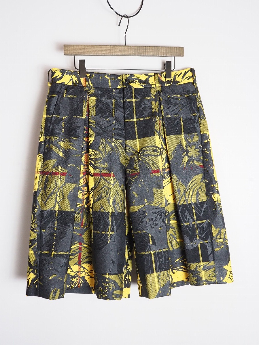 COMME des GARÇONS　ハーフパンツ　チェック柄　再構築 COMME des GARCONS HOMME PLUS＞柄×チェックショートパンツ