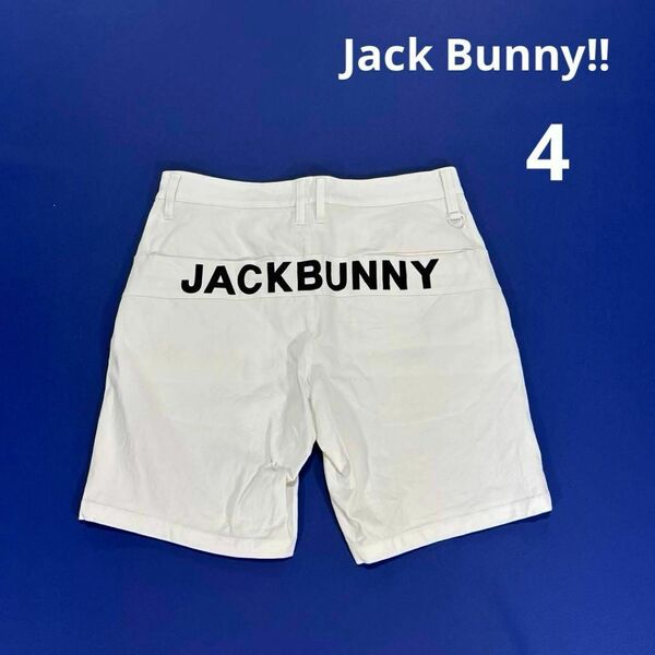 ジャックバニー 4/M ハーフパンツ ショートパンツ メンズ ゴルフ ホワイト Jack Bunny!! PEARYGATES