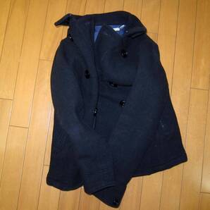 ☆表示価格で落札☆ノンネイティブ(nonnative) ウールのピーコート ネイビー メルトン サイズ1(M)