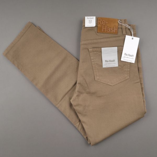 【新品未使用】Re-HasH リハッシュ◆Made In Italy◆32◆ガーメントダイ スリム ストレッチ デニム パンツ◆アンクル 5ポケット