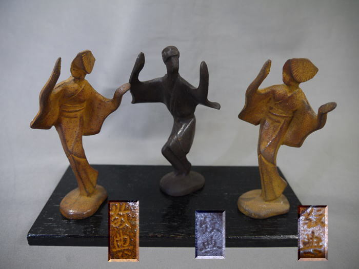 阿波踊り人形 人間国宝 高橋敬典作 置物 M 人間国宝 高橋敬典 阿波おどり 金属工芸 - メルカリ