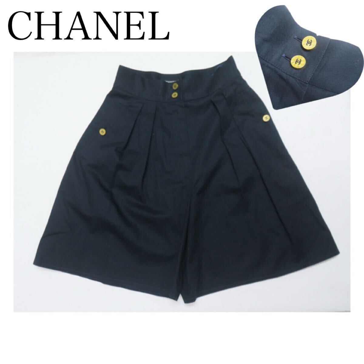 レア ソーブラック風【CHANEL】ショートパンツ キュロット Yahoo!オークション -「シャネル ショーパン」(ショートパンツ