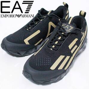 新品 箱付 EA7 エンポリオアルマーニ 軽量 ビッグロゴ ローカットシューズ 26cm相当 K5227