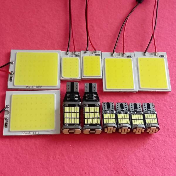 ステップワゴン RK1/2/3/4/5/6 T10 LED バックランプ ナンバー灯 ルームランプ12個セット 爆光 COB全面発光 ホンダ /c48/c24/c18/45/26