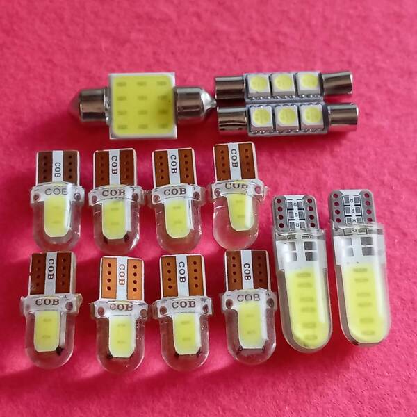 超爆光!MPV LY3P ルームランプ ナンバー灯 スモール 読書灯 T10 LED ホワイト 13個セット マツダ /c6/c2/f3/t31