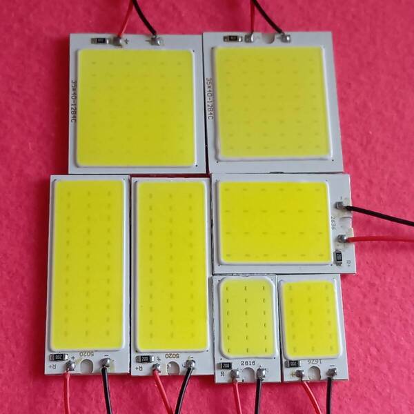 ハイエース 7型 スーパーGL標準 超爆光! T10 LED COB 全面発光 ルームランプ 7個セット ホワイト トヨタ /c48/c24/c36/c18