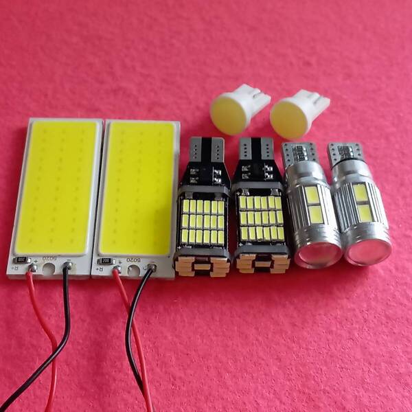 超爆光!ノート E12系 T10 LED ルームランプ バックライト ポジション球 ナンバー灯 8個セット ホワイト 日産 /45/10/c1/c36