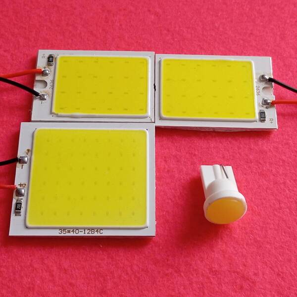 アクア NHP10 後期 超爆光! T10 LED ルームランプ COB 全面発光 4個セット ホワイト トヨタ /c48/c24/c1