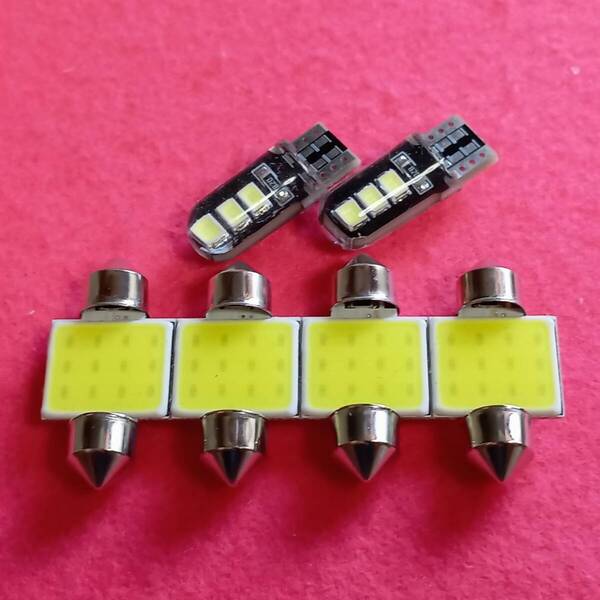 RK5 RK6 ステップワゴンスパーダ 超爆光! T10 LED ルームランプ 6個セット ホワイト ホンダ /t31/6