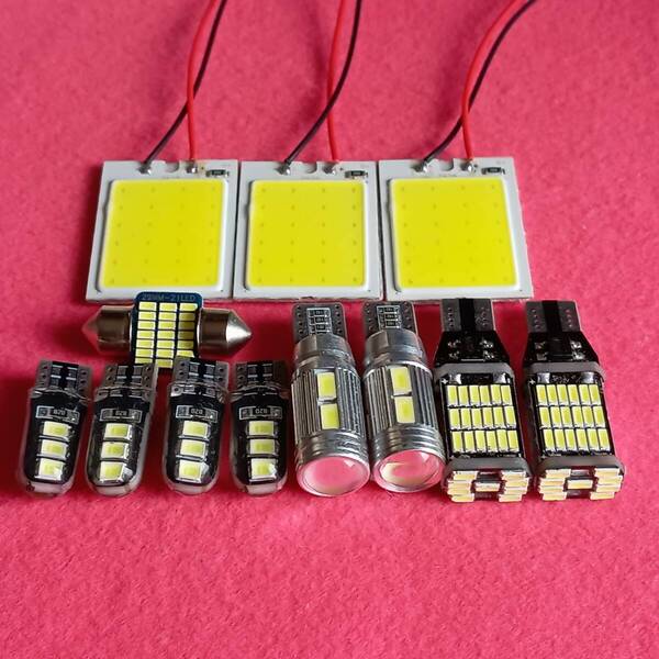 GSA/ACA33/38W ヴァンガード 爆光! T10 LED ルームランプ ポジション ナンバー灯 バックランプ 12個セットホワイトトヨタ/10/45/6/t28/s24