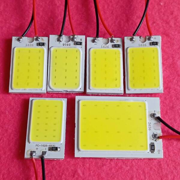 V60系 V70系 パジェロ 超爆光!T10 LED COB全面発光 ルームランプ 6個セット ホワイト 三菱 /c24/c18
