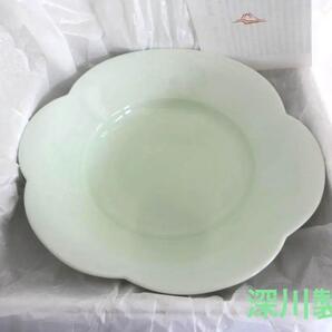 廃盤品【深川製磁】ひわ青磁アントレ鉢 大鉢 盛鉢 祝い会食 新品
