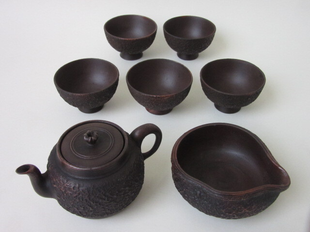 備前焼/茶器/急須/湯冷/湯呑5個