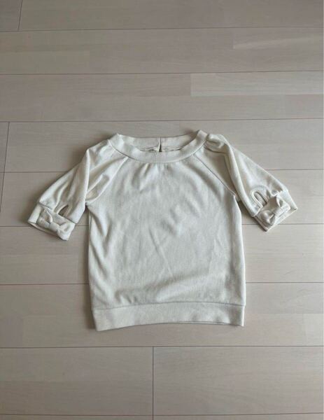 ☆MAJESTIC LEGON☆ ホワイト カットソー 半袖 Freeサイズ トップス Tシャツ