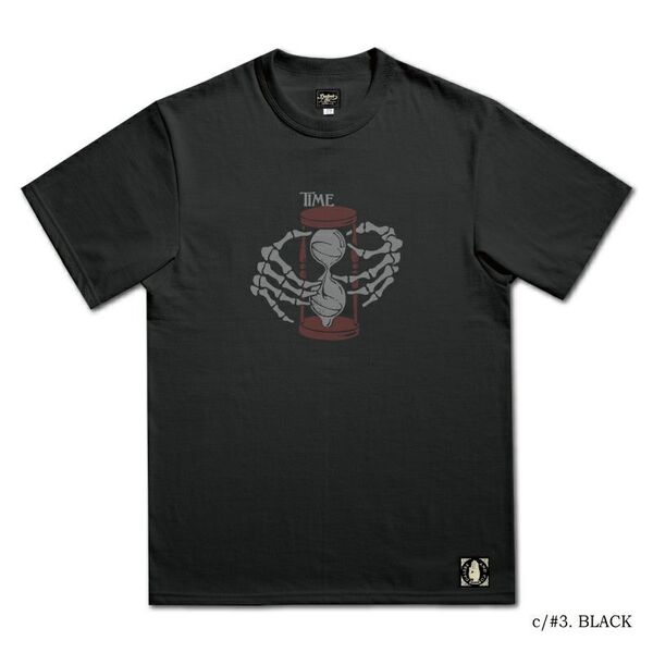 デラックスウエア BDT4025-A TIMEタイム Tシャツ 41(L)黒 デラックスウェアDELUXEWARE/ウエアハウスジェラード