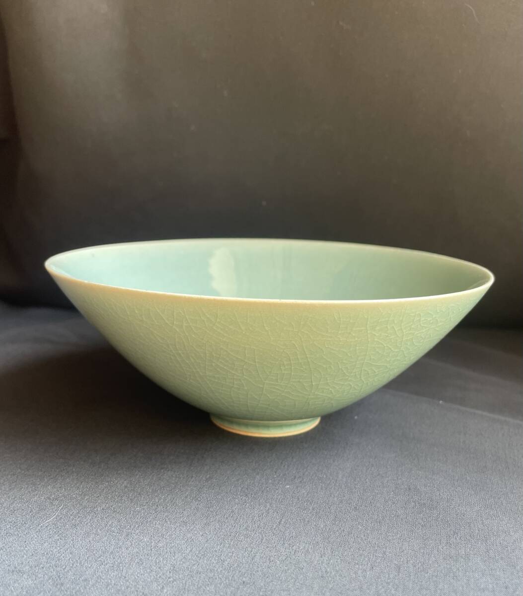 高麗青磁茶碗　蓮弁紋　李朝　高麗　茶道具 Yahoo!オークション -「高麗青磁 茶碗」の落札相場・落札価格