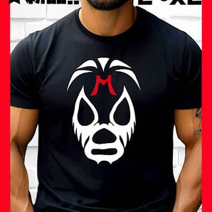 ★新品!◆送料無料!◆やや大き目L~XL相当*◆ミル.マスカラス*半袖Tシャツ*プロレス*メキシコ,ルチャリブレ*スポーツ*アウトドア,キャンプ